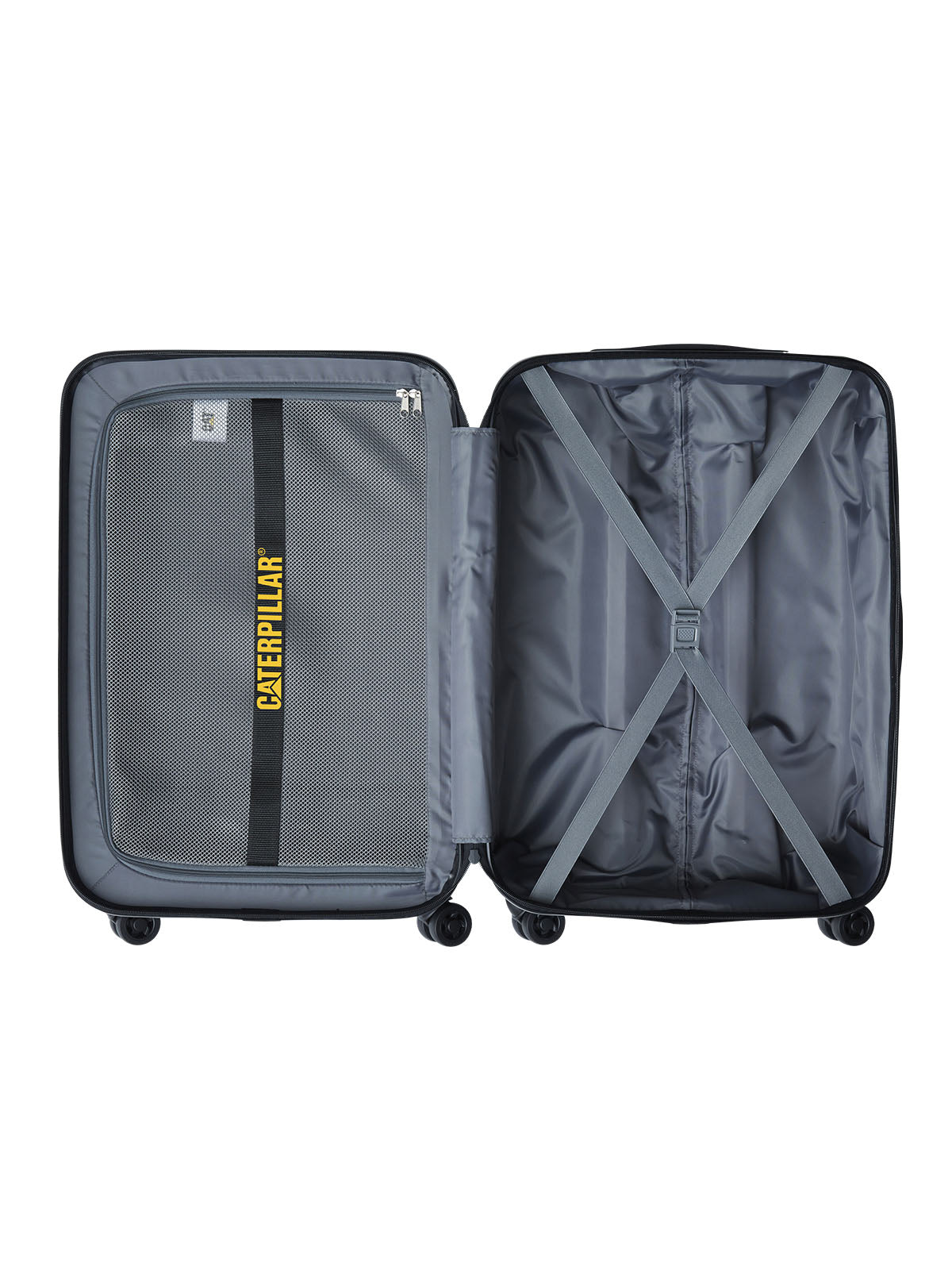 Maleta de Cabina Unisex Industrial Plate 20" Negra Cat