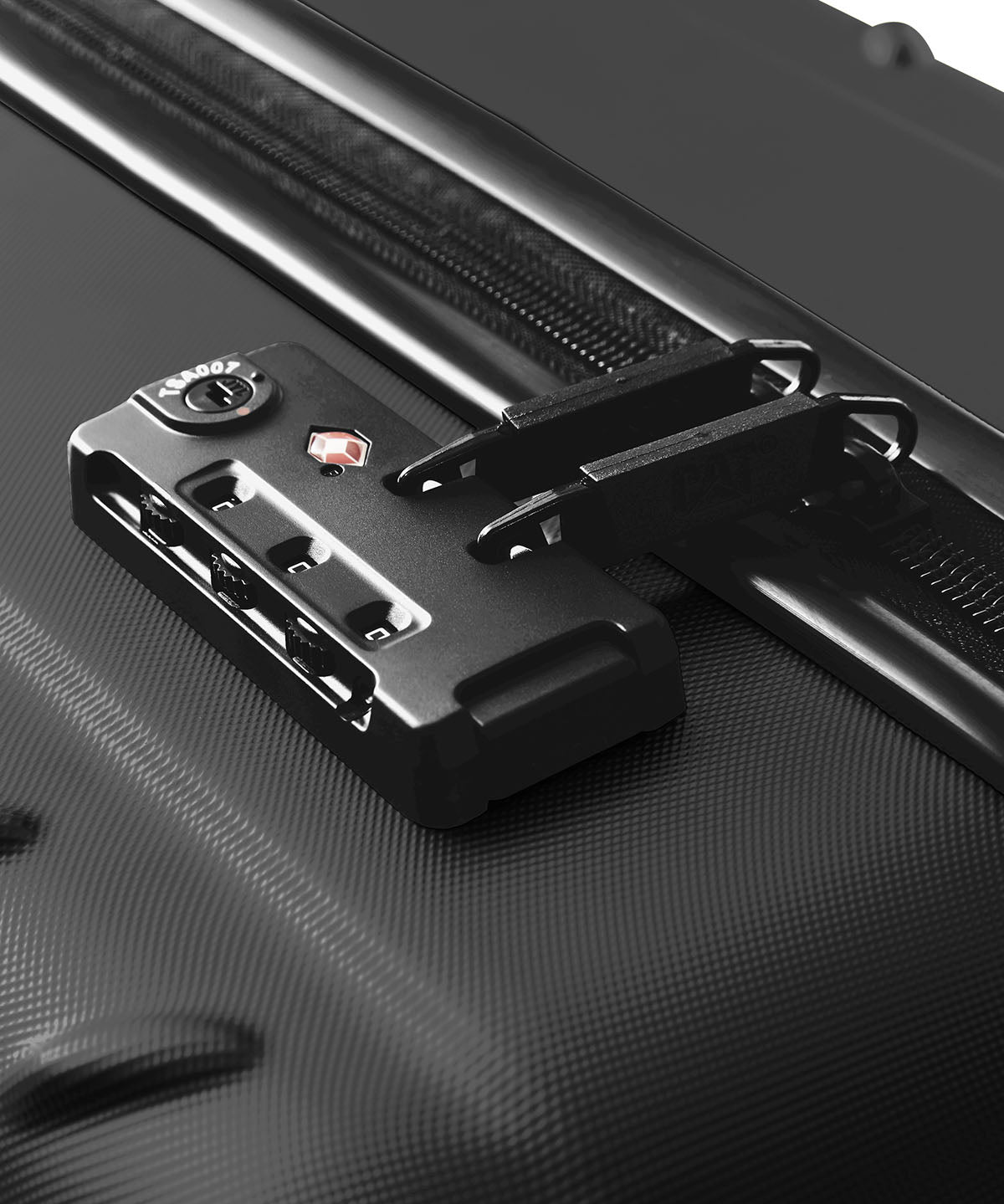 Maleta de Cabina Unisex Industrial Plate 20" Negra Cat