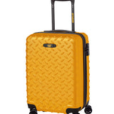Maleta de Cabina Con Cierre Seguridad Unisex Industrial Plate 20" Trolley Mostaza Cat