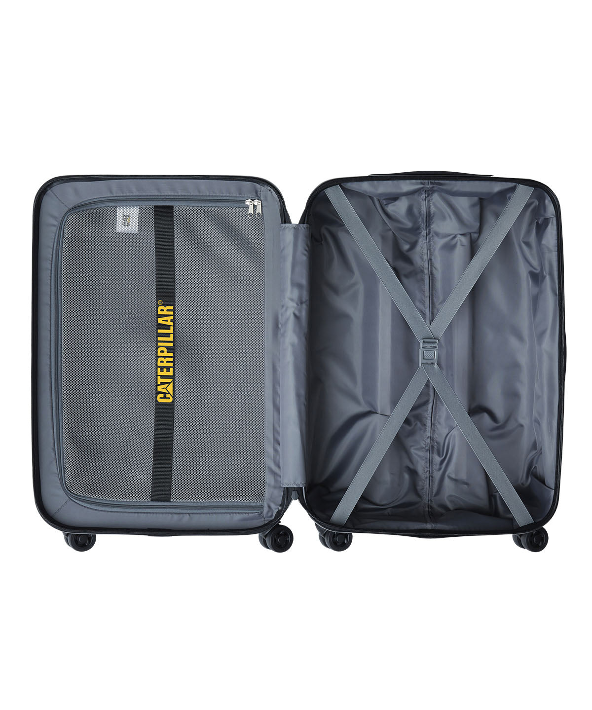 Maleta de Cabina Con Cierre Seguridad Unisex Industrial Plate 20" Trolley Mostaza Cat