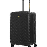 Maleta Con Cierre Seguridad Unisex Industrial Plate 24" Trolley Negra Cat