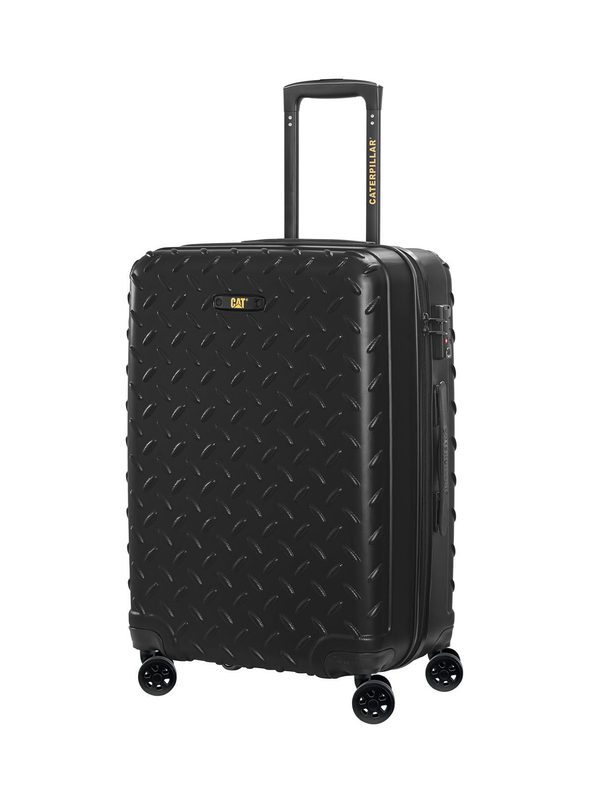 Maleta Grande Unisex Industrial Plate 28" Negra Cat