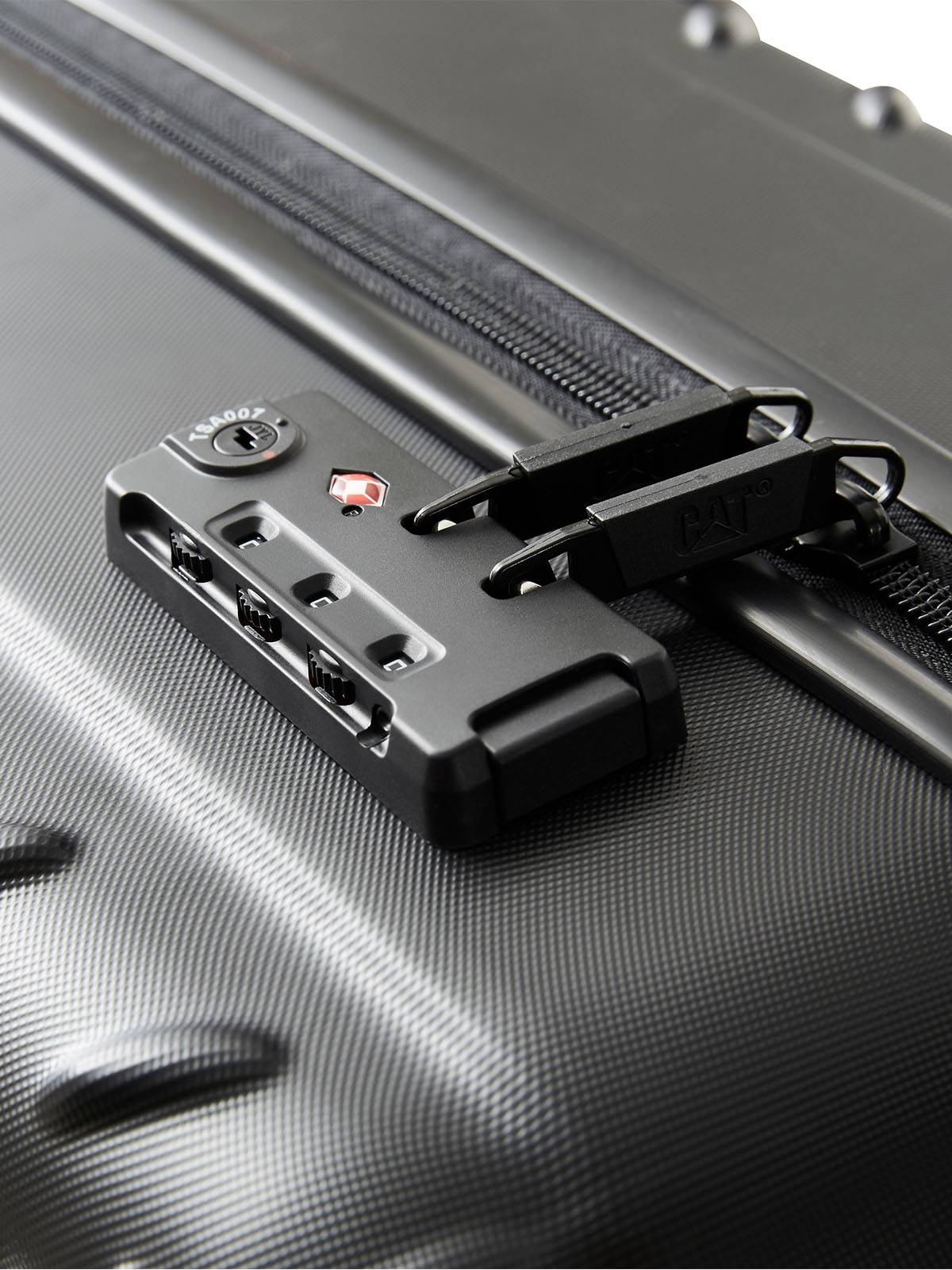 Maleta Grande Unisex Industrial Plate 28" Negra Cat