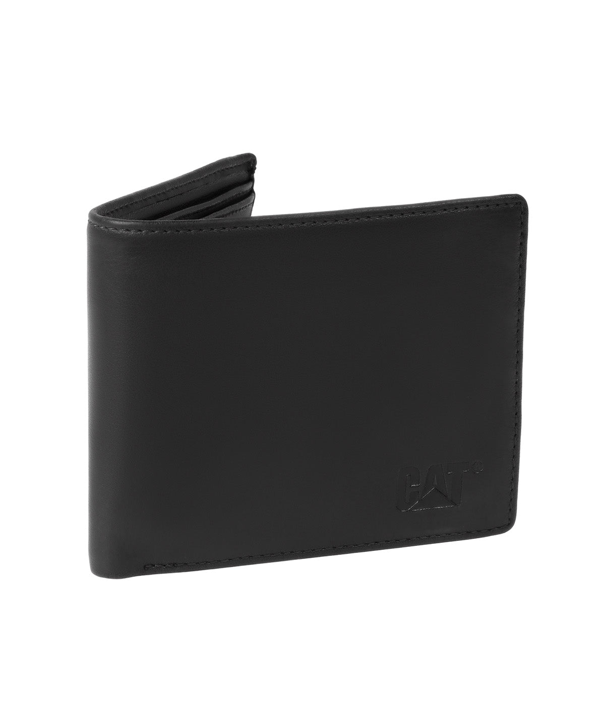 Billetera de Cuero Premium Unisex CAT Ethiopian Leather Wallet - Black