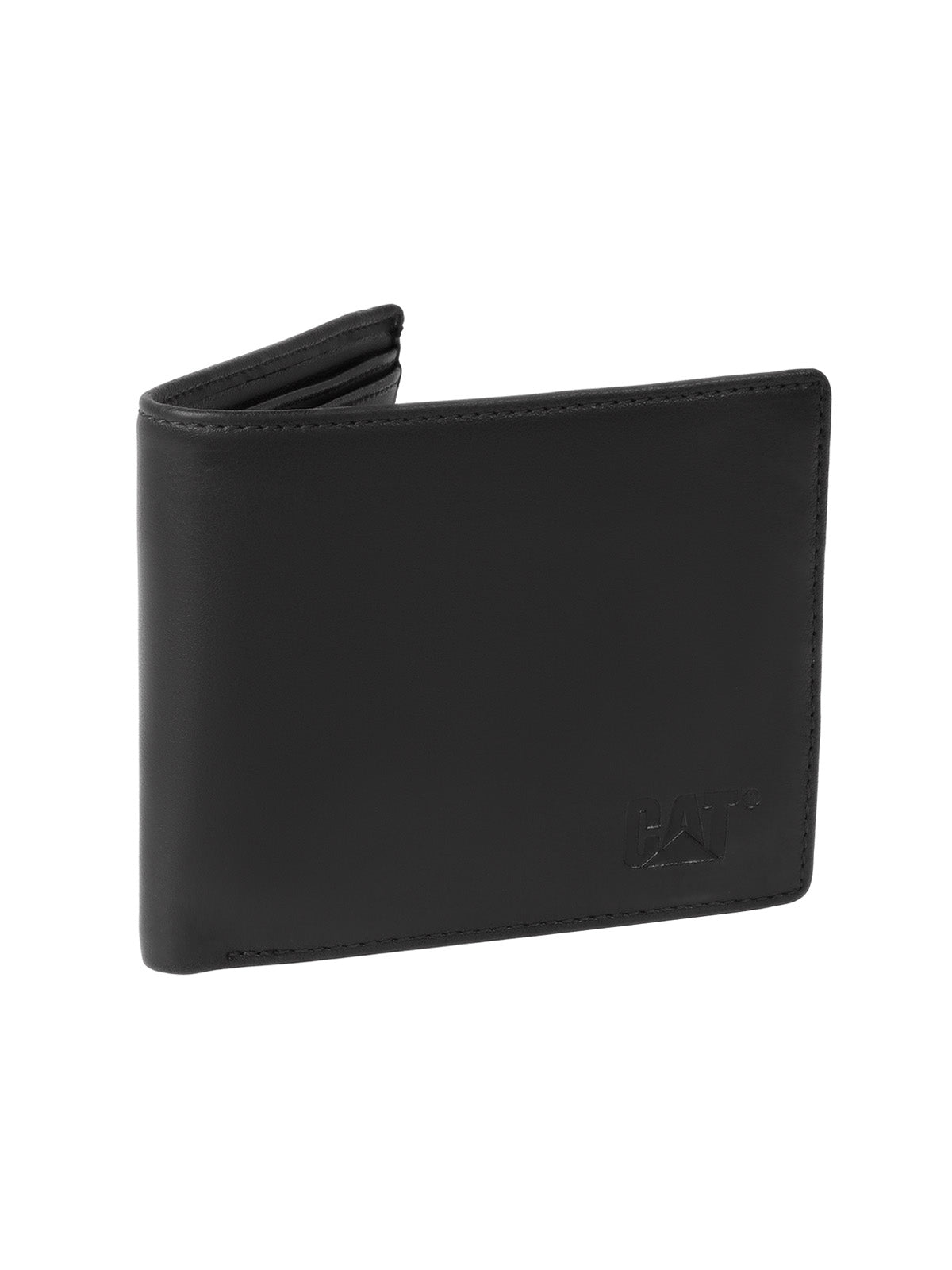 Billetera de Cuero Premium Unisex CAT Ethiopian Leather Wallet - Black