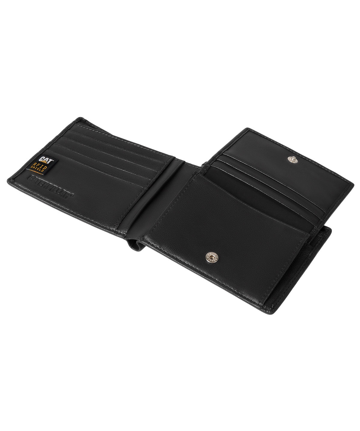 Billetera de Cuero Premium Unisex CAT Ethiopian Leather Wallet - Black