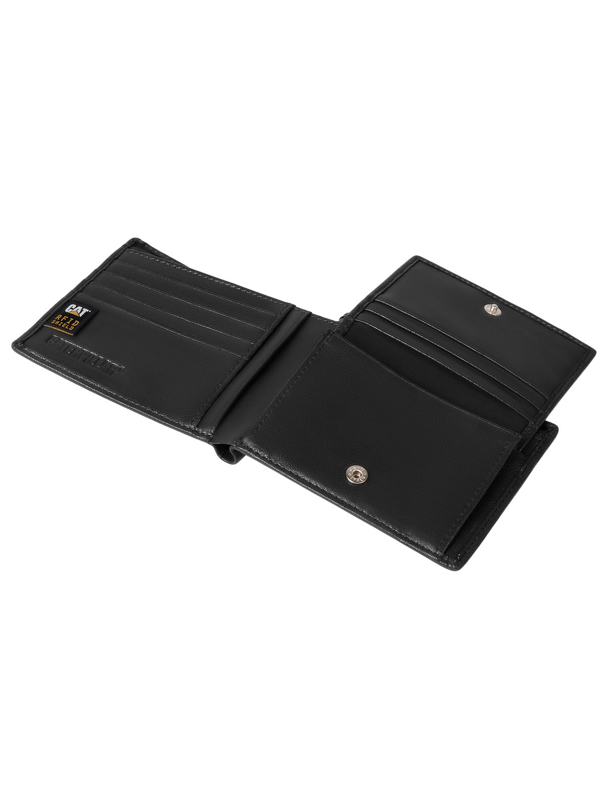 Billetera de Cuero Premium Unisex CAT Ethiopian Leather Wallet - Black
