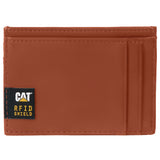 Billetera Rfid Unisex México Leather Cardholder Canela Cat