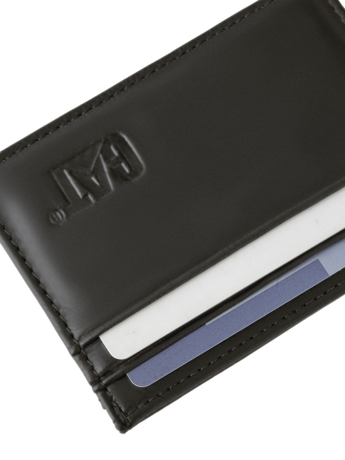 Billetera Rfid Unisex México Leather Cardholder Negra Cat