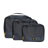 Set de Organizadores de Equipaje Unisex CAT Voyager Packing Cubes 3 Piezas - Charcoal