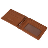 Billetera de Cuero Hombre CAT Sydney Leather Wallet con Clip - Cognac