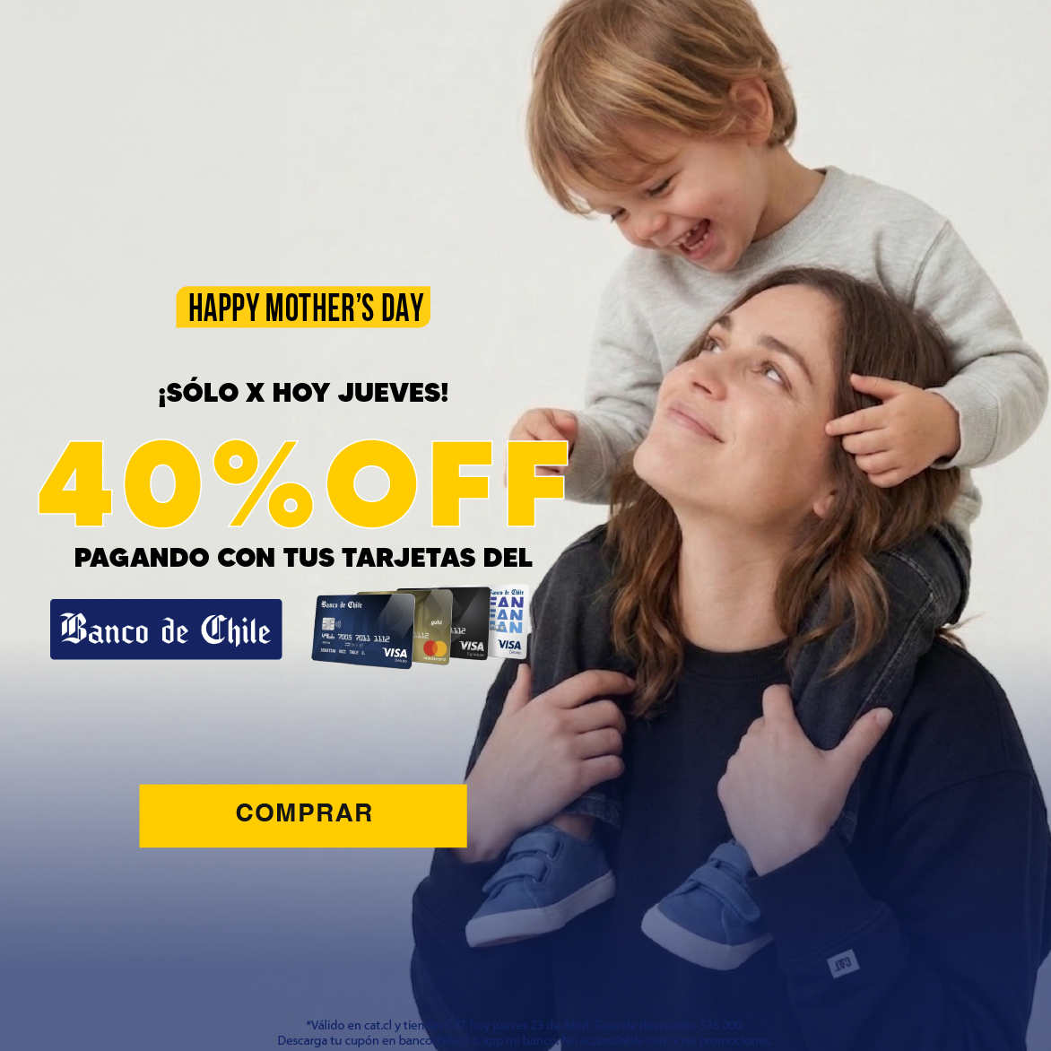 Caterpillar - descuento Banco de Chile