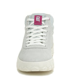 Zapatilla Con Caña Gamuza Mujer Hex + Mid Gris Claro Cat