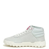 Zapatilla Con Caña Gamuza Mujer Hex + Mid Gris Claro Cat