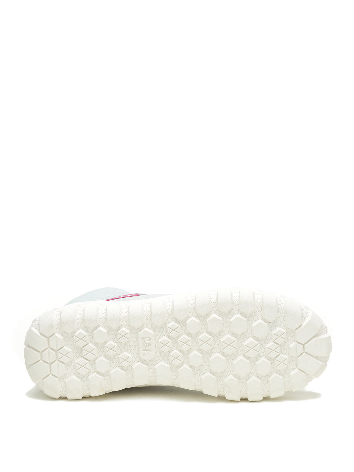 Zapatilla Con Caña Gamuza Mujer Hex + Mid Gris Claro Cat