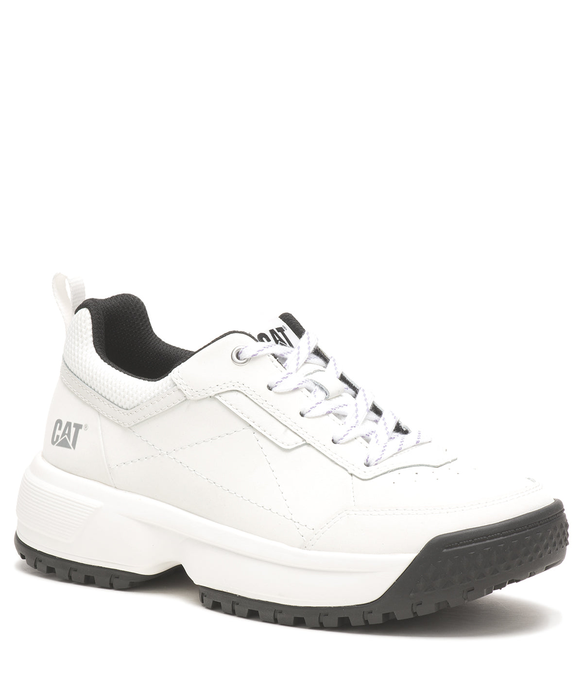 Zapatilla Cuero Mujer Flame Blanco Cat