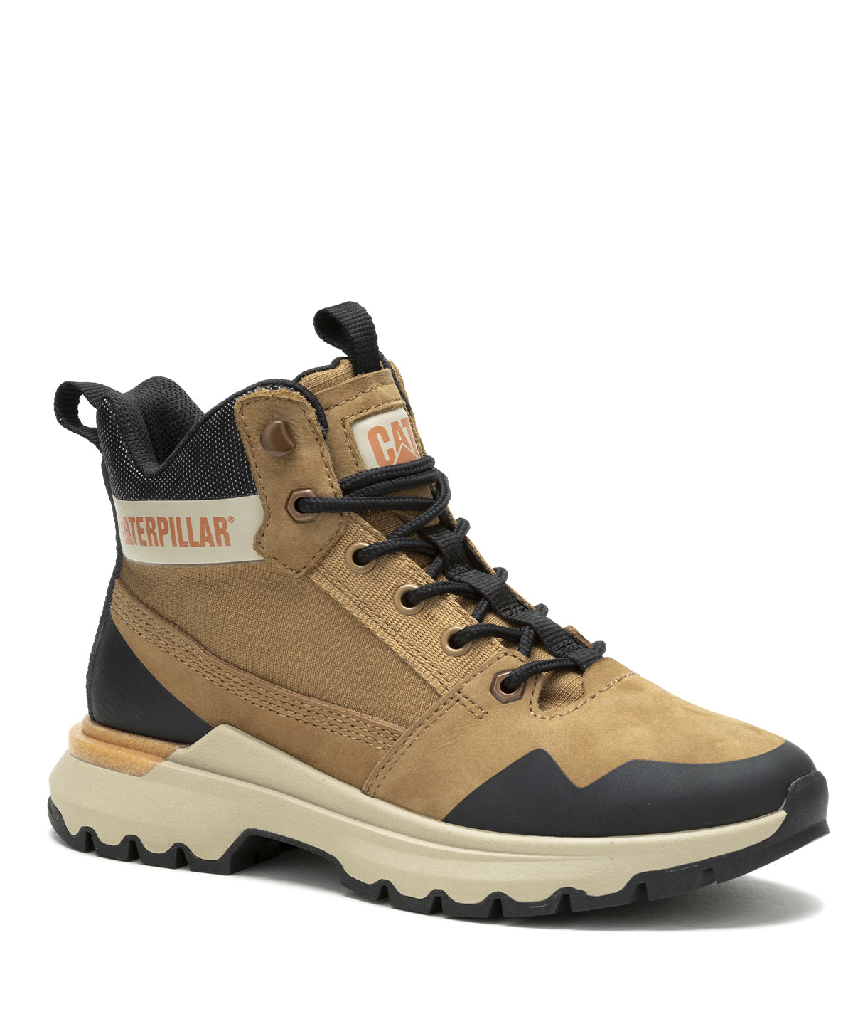 Zapatilla Con Caña Casual Mujer Colorado Sneaker Beige Cat