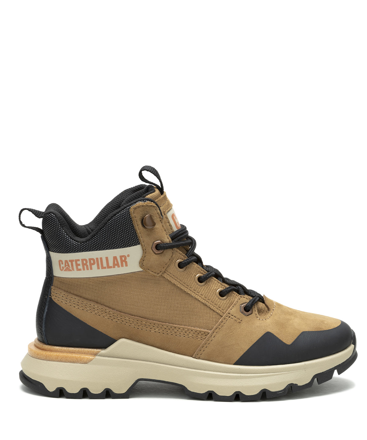 Zapatilla Con Caña Casual Mujer Colorado Sneaker Beige Cat