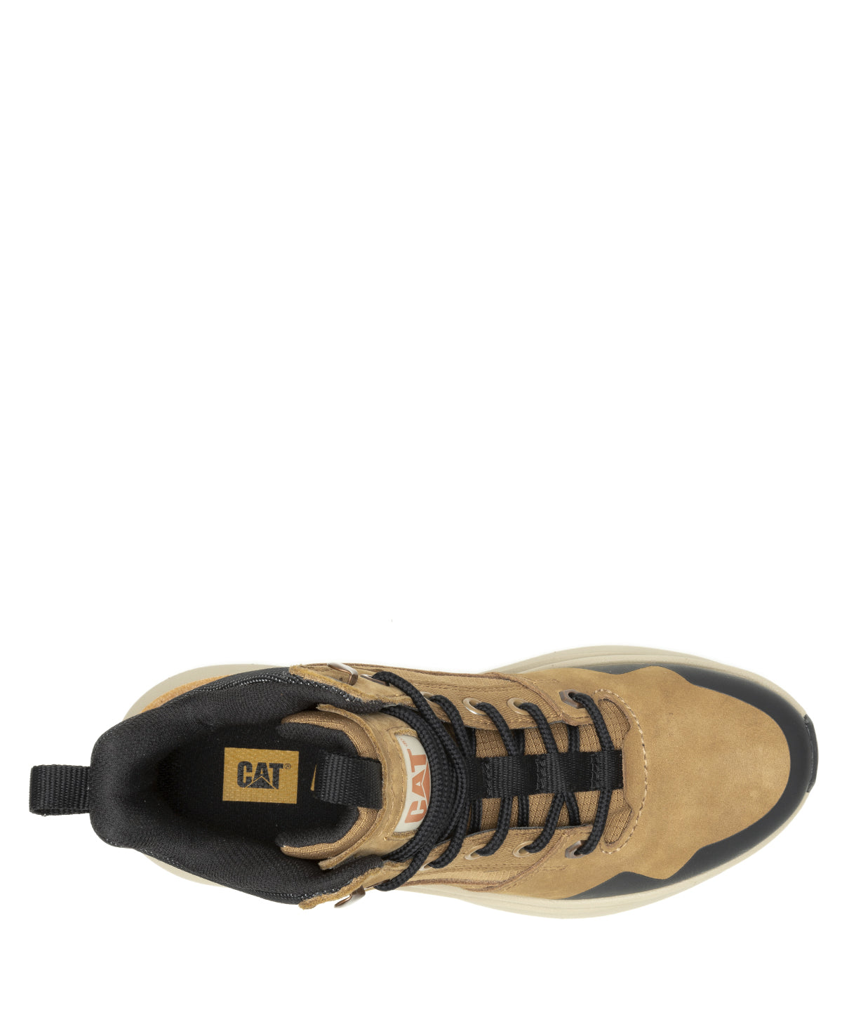 Zapatilla Con Caña Casual Mujer Colorado Sneaker Beige Cat