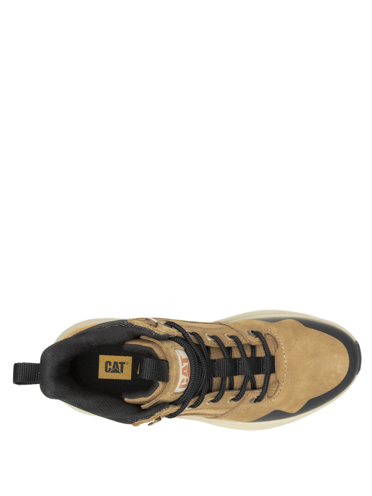 Zapatilla Con Caña Casual Mujer Colorado Sneaker Beige Cat