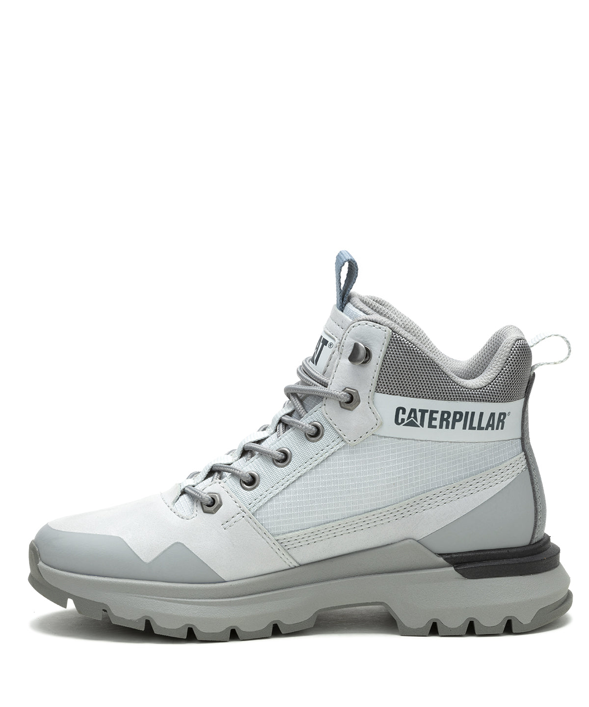 Zapatilla Con Caña Casual Mujer Colorado Sneaker Gris Cat