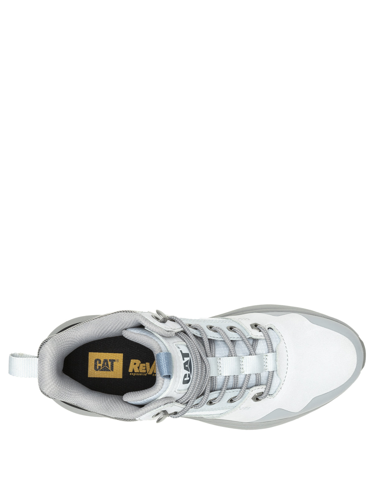 Zapatilla Con Caña Casual Mujer Colorado Sneaker Gris Cat