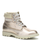 Botín Cuero Mujer Colorado Womens Metalizado Cat