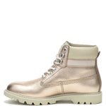 Botín Cuero Mujer Colorado Womens Metalizado Cat