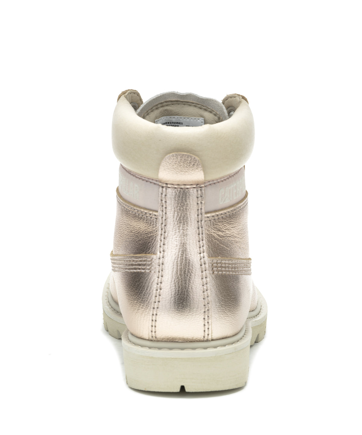 Botín Cuero Mujer Colorado Womens Metalizado Cat