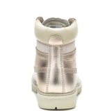 Botín Cuero Mujer Colorado Womens Metalizado Cat