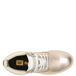 Botín Cuero Mujer Colorado Womens Metalizado Cat