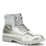 Botín Cuero Mujer Colorado Womens Metalizado Cat