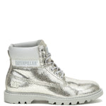 Botín Cuero Mujer Colorado Womens Metalizado Cat