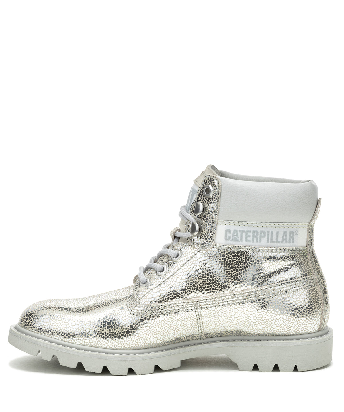 Botín Cuero Mujer Colorado Womens Metalizado Cat