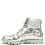 Botín Cuero Mujer Colorado Womens Metalizado Cat