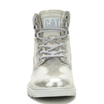 Botín Cuero Mujer Colorado Womens Metalizado Cat