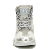 Botín Cuero Mujer Colorado Womens Metalizado Cat