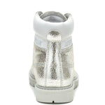 Botín Cuero Mujer Colorado Womens Metalizado Cat