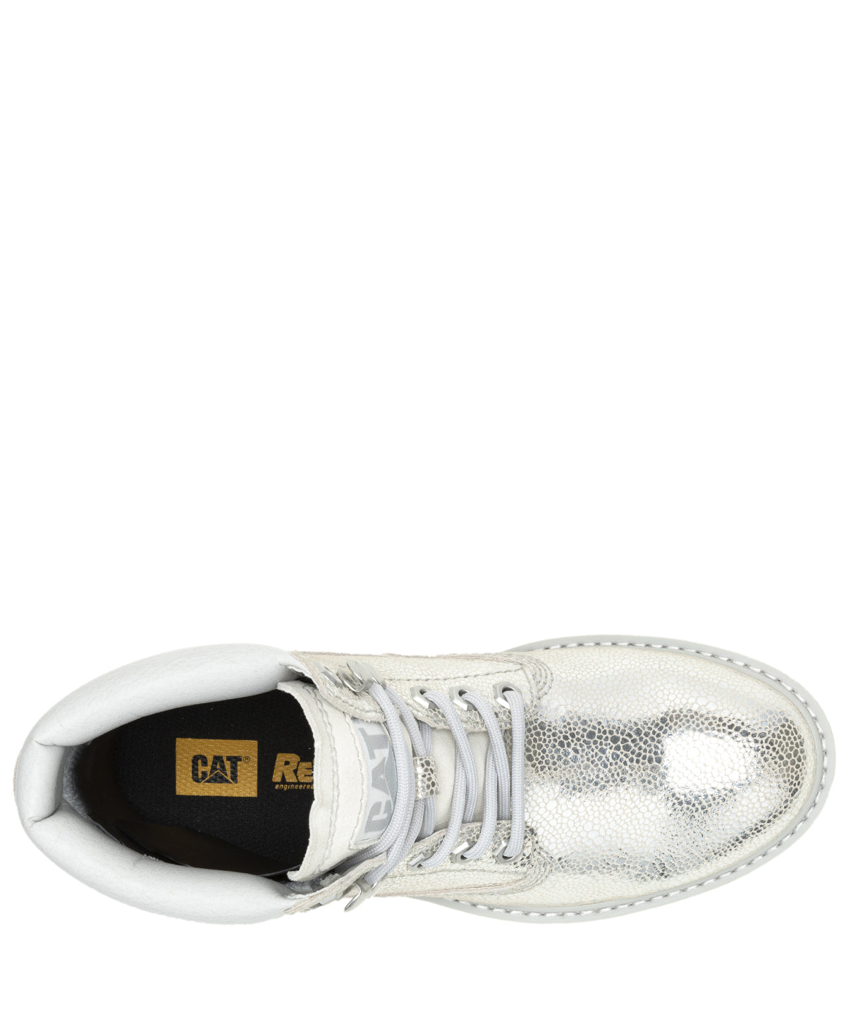 Botín Cuero Mujer Colorado Womens Metalizado Cat