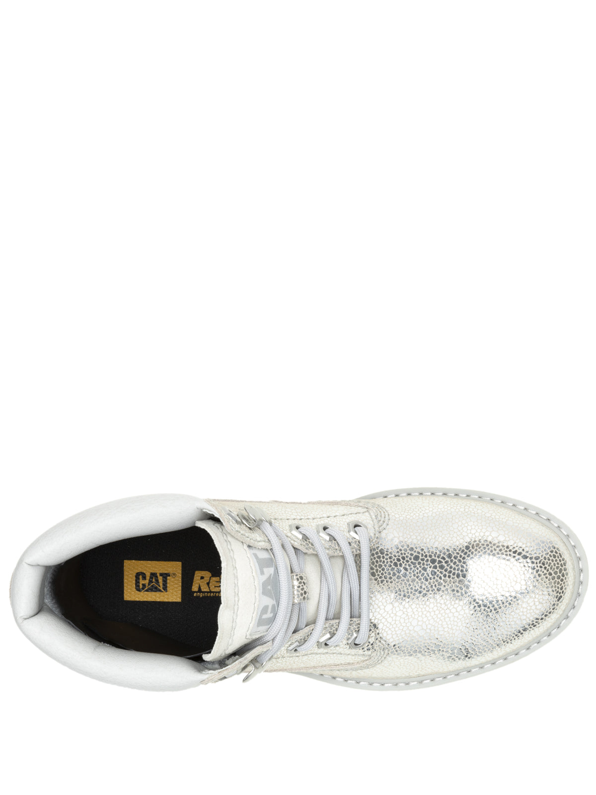 Botín Cuero Mujer Colorado Womens Metalizado Cat