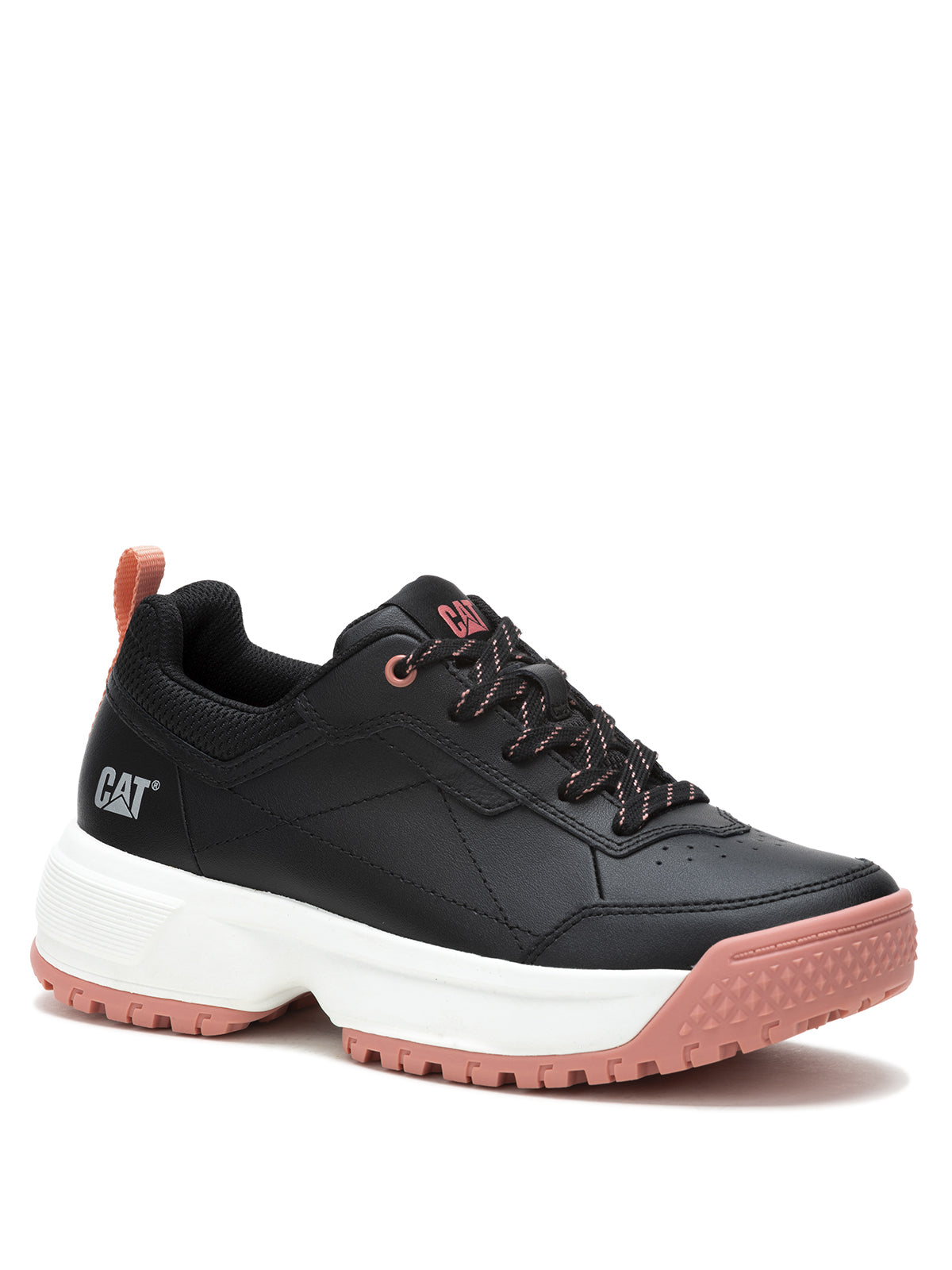 Zapatilla Cuero Mujer Flame Negro Cat