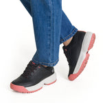 Zapatilla Cuero Mujer Flame Negro Cat