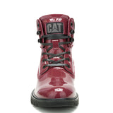 Botín Charol Mujer Colorado Women Burdeo Cat