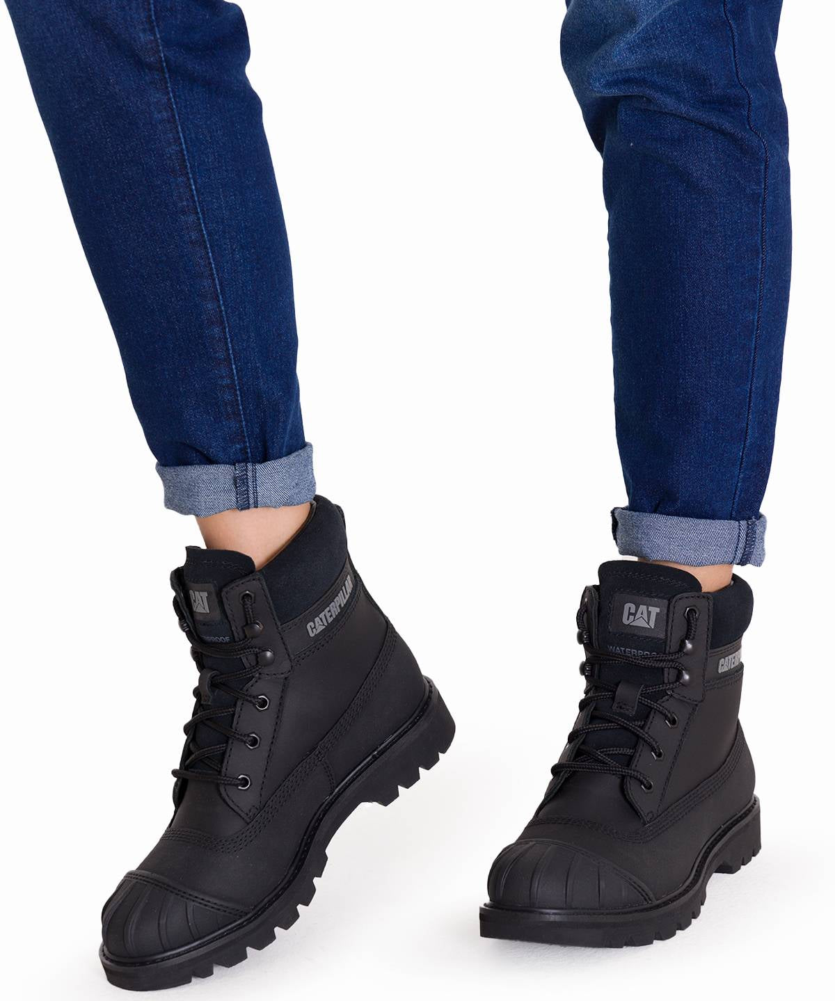 Botín Waterproof Colorado Galosh Mujer Negro Cat