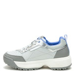 Zapatilla Cuero Mujer Flame Gris Claro Cat