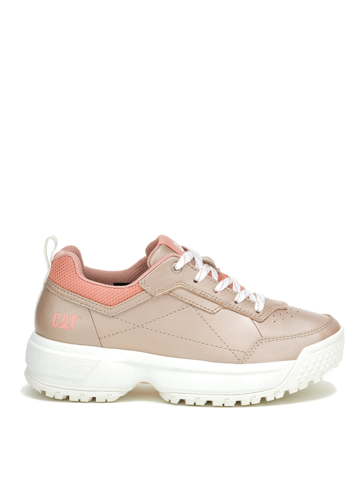 Zapatilla Cuero Mujer Flame Palo Rosa Cat