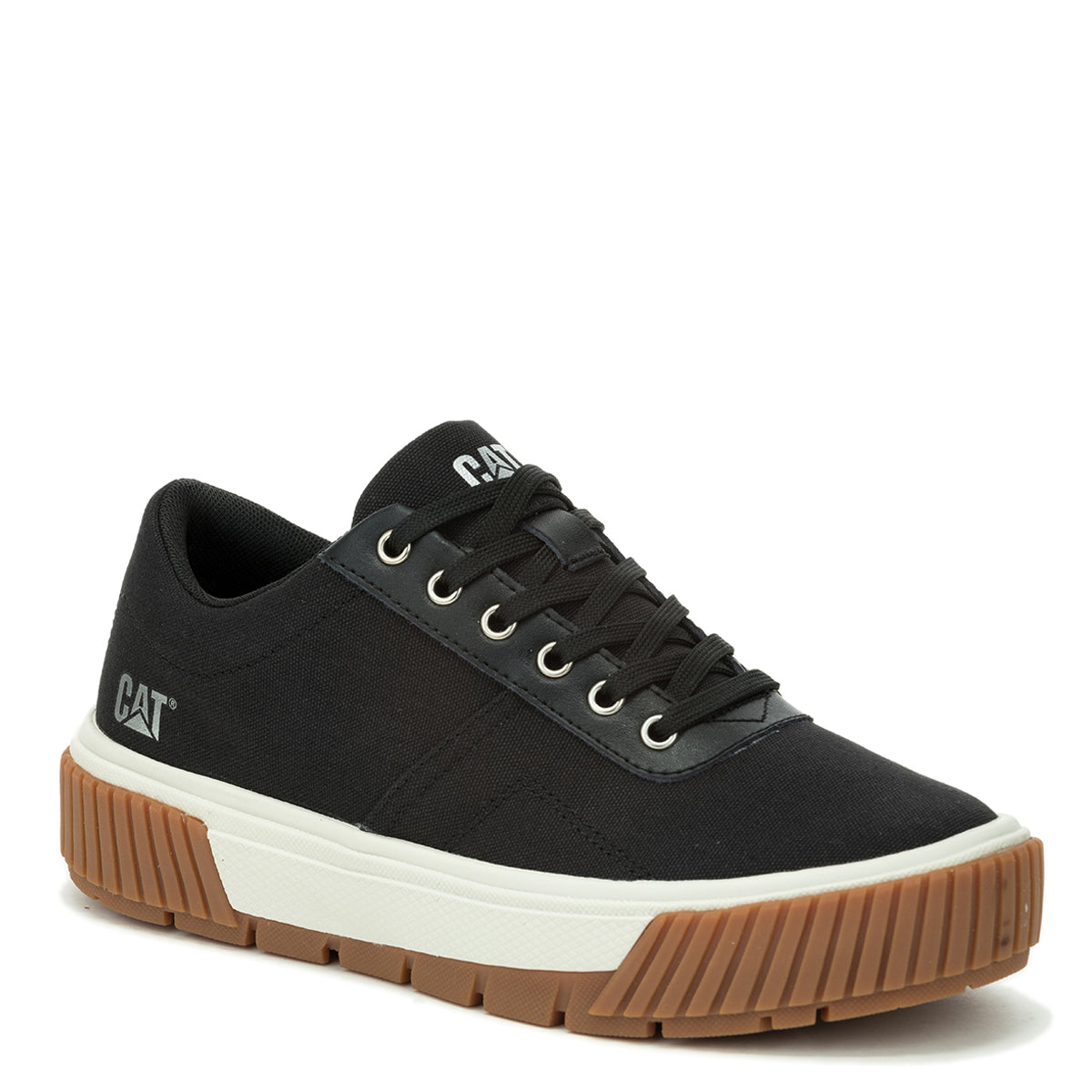 Zapatilla Casual Mujer Amp Canvas Negro Cat
