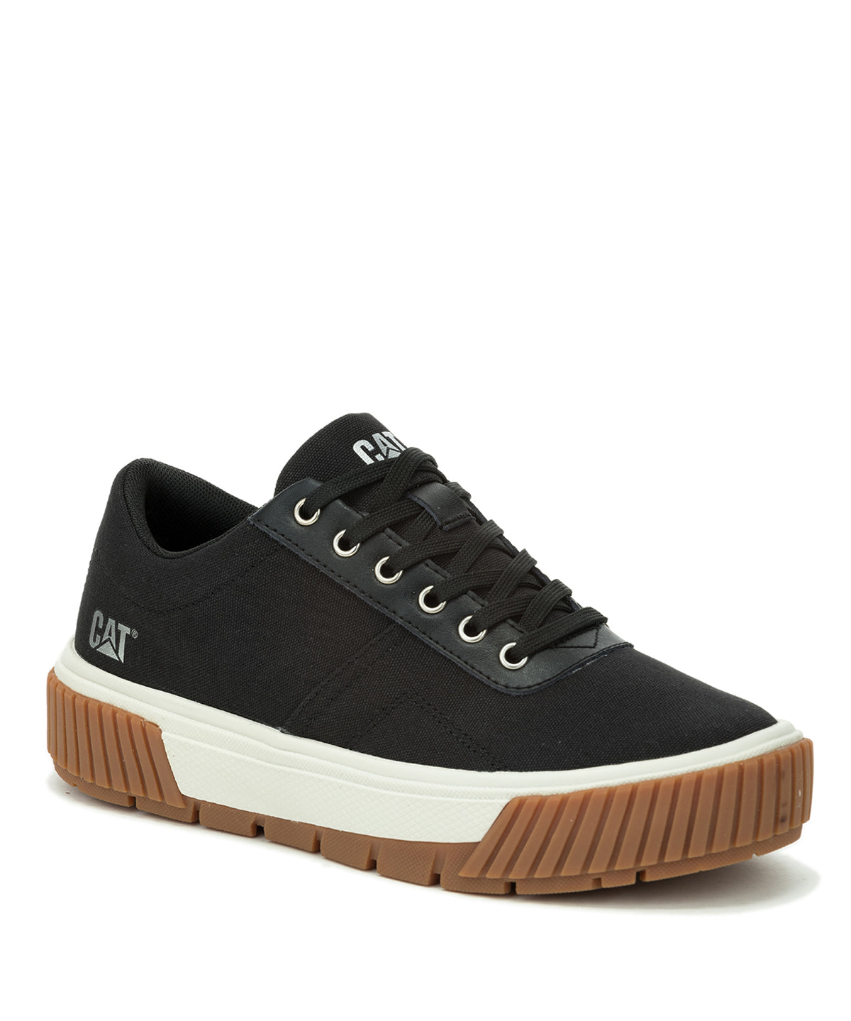 Zapatilla Casual Mujer Amp Canvas Negro Cat