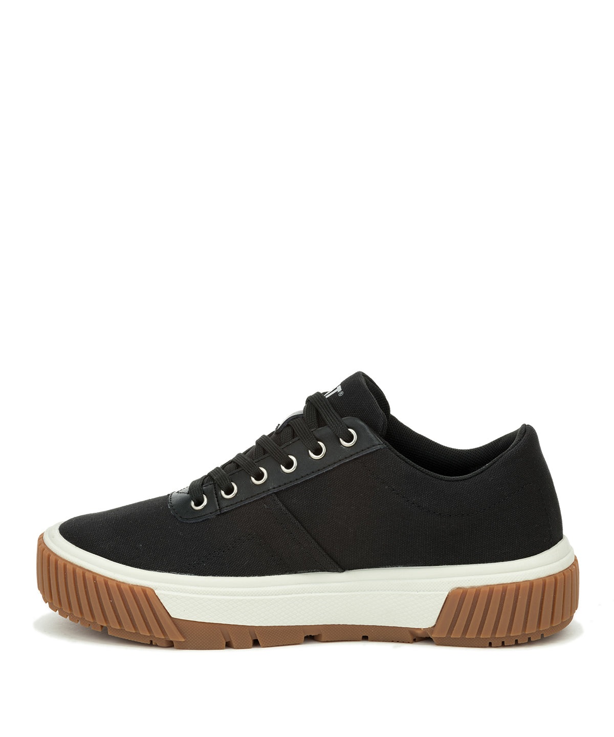 Zapatilla Casual Mujer Amp Canvas Negro Cat