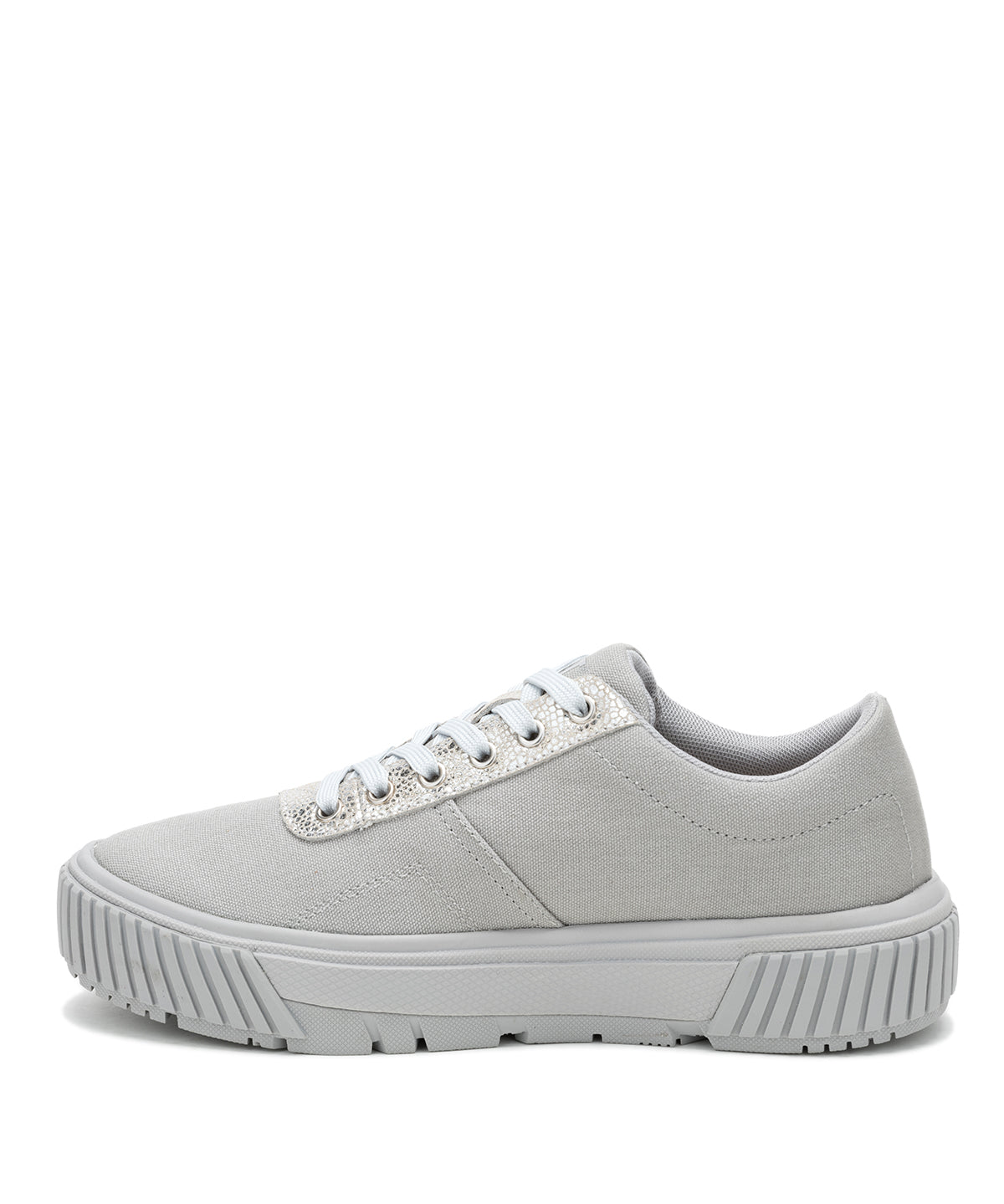 Zapatilla Casual Mujer Amp Canvas Gris Claro Cat
